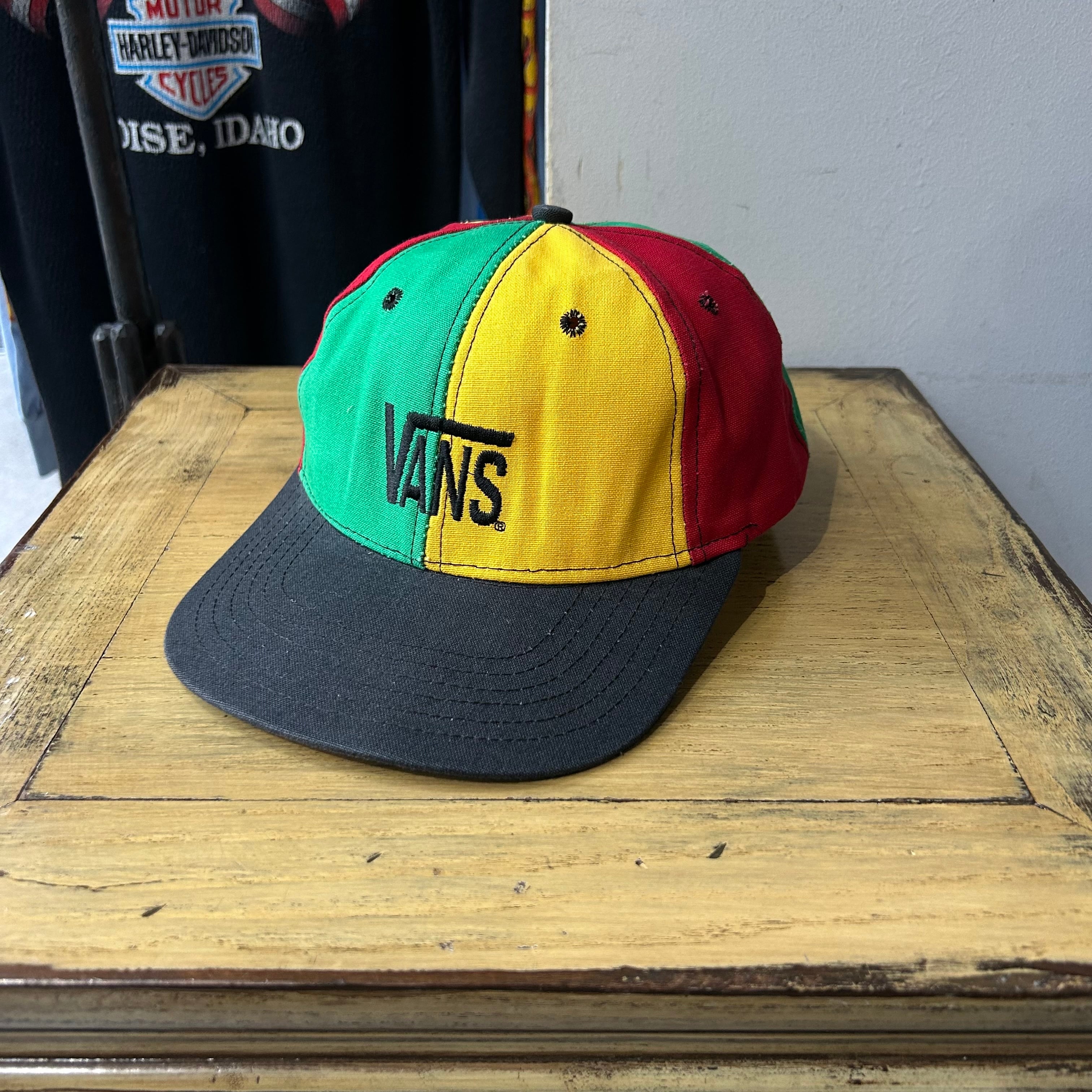 90s VANS rasta color cotton cap【仙台店】 | What'z up