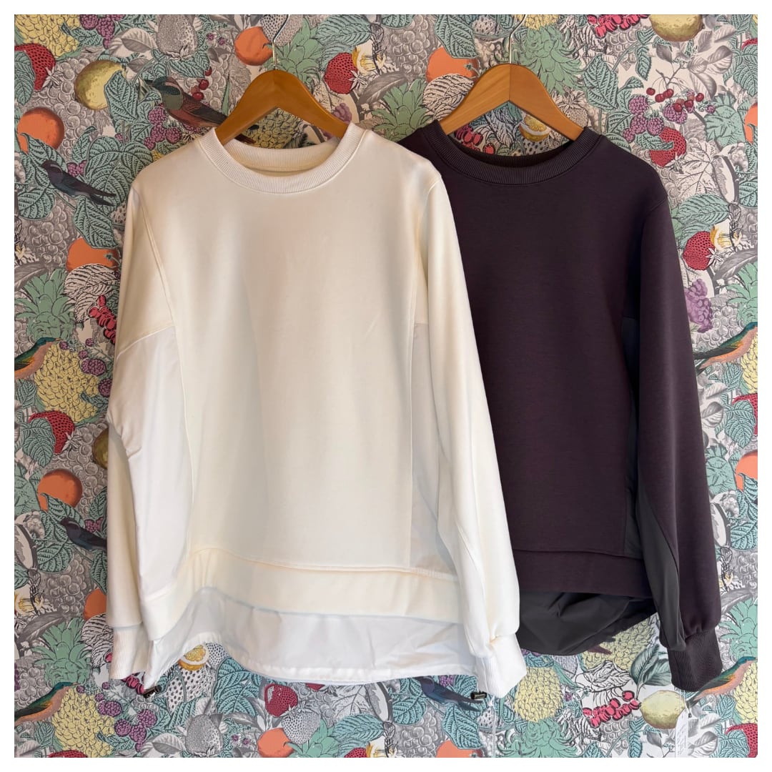 【ante aciem】重ね着風裏起毛スウェット