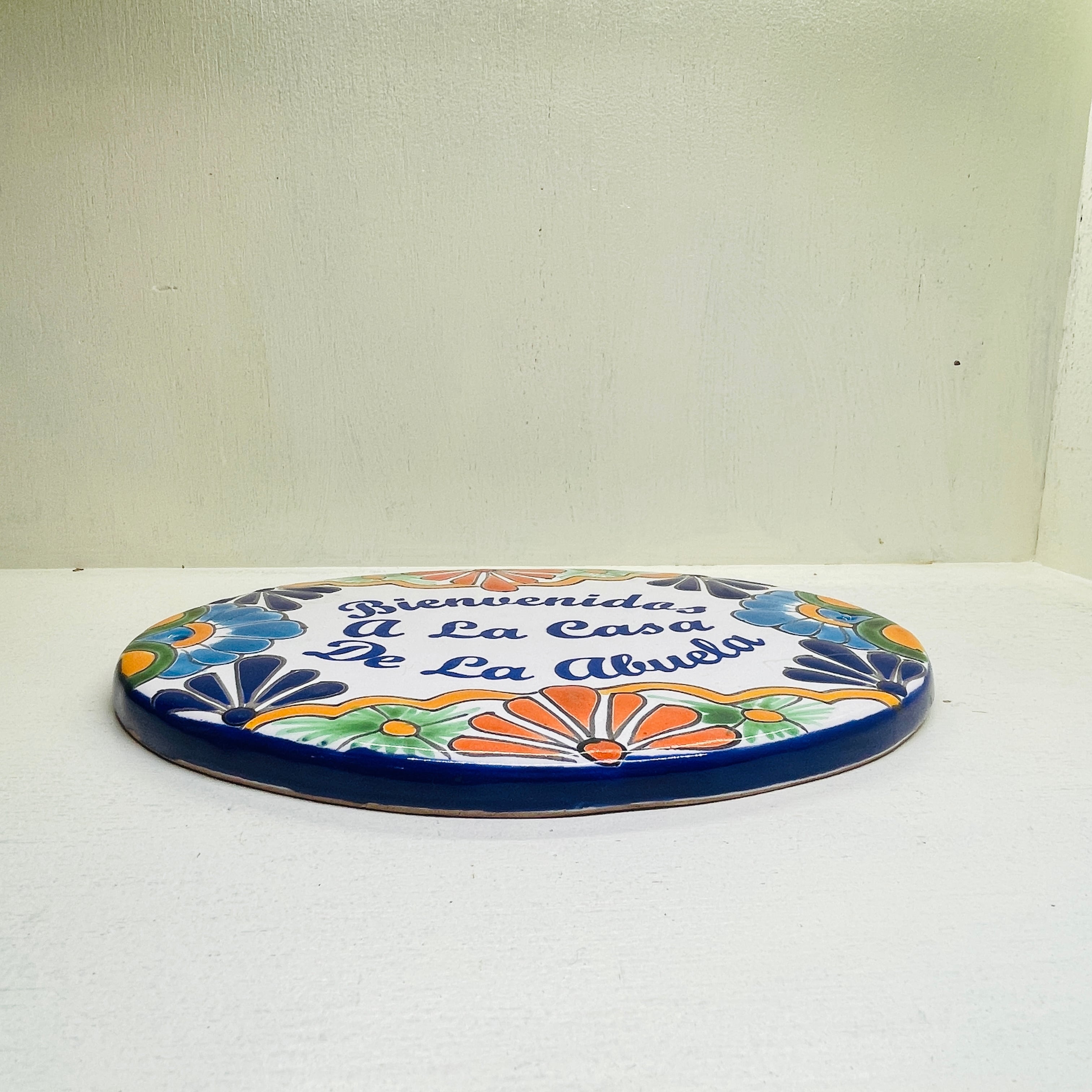 メキシコシティ 陶器の表札 看板 タラベラ 陶器製 Mexico City Ceramic