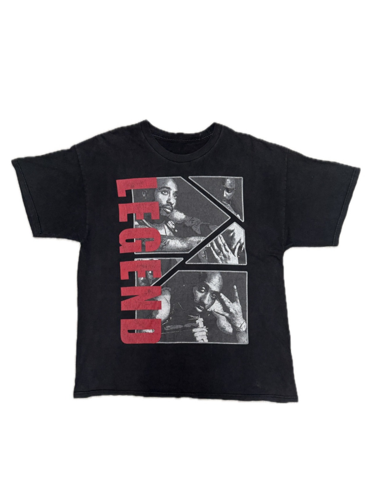 90s〜00s 2pac HANESタグ欠損・画像3