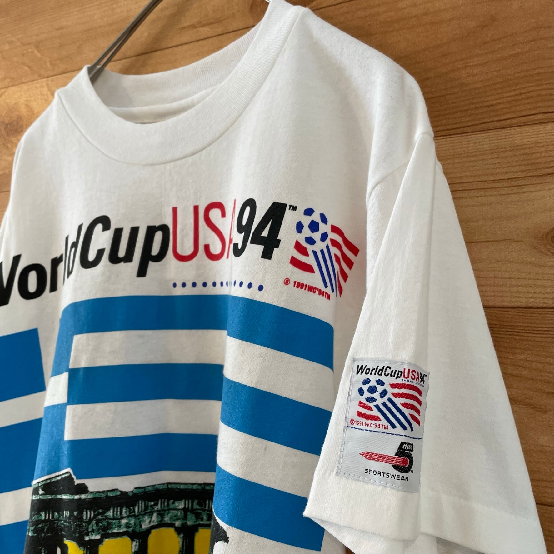 HANES】90s USA製 FIFA World Cup 94 Tシャツ ギリシャ代表 タグ付き 