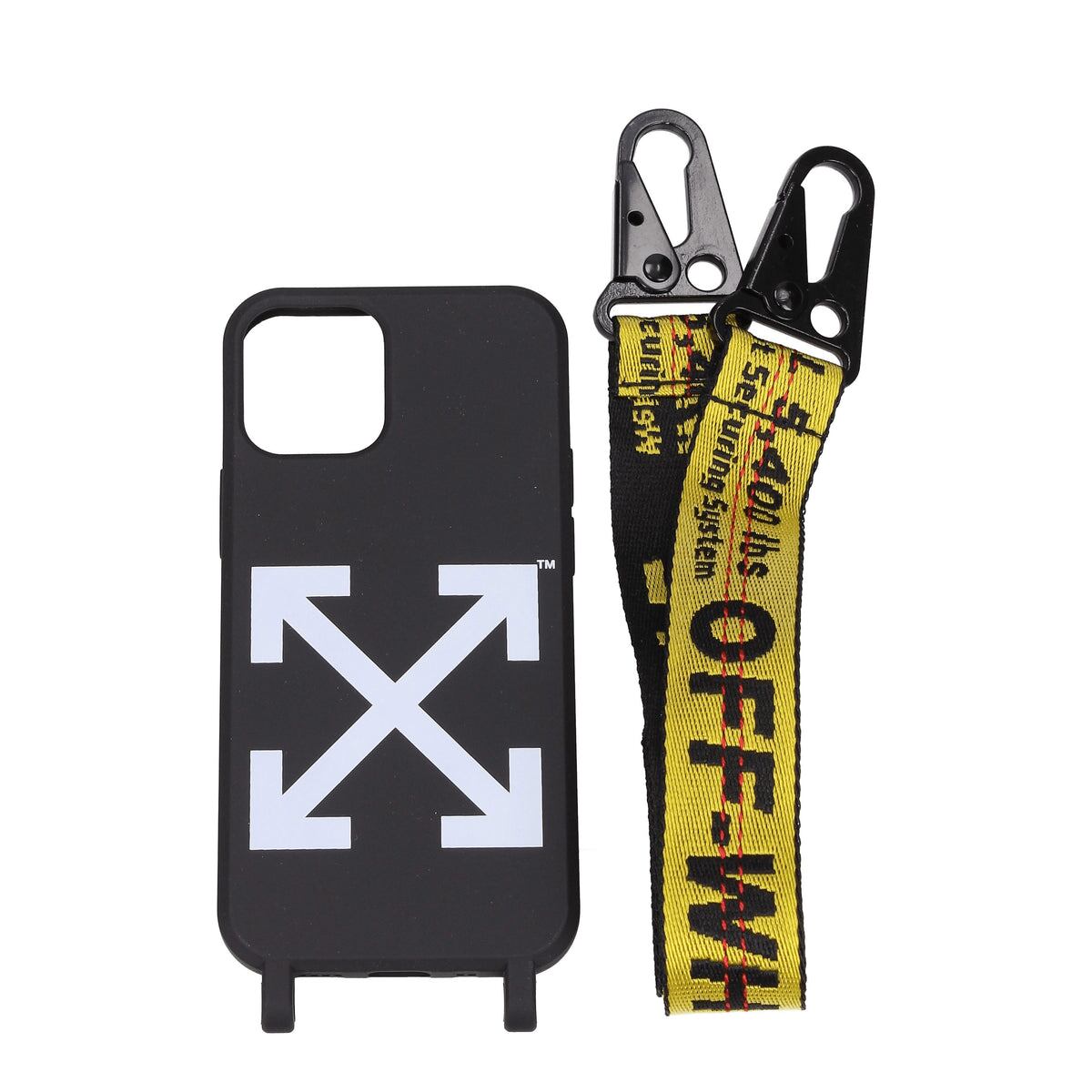 【新品】OFF-WHITE オフホワイト メンズ iPhoneケース ポリウレタン ブラック OMPA033F21PLA0011001