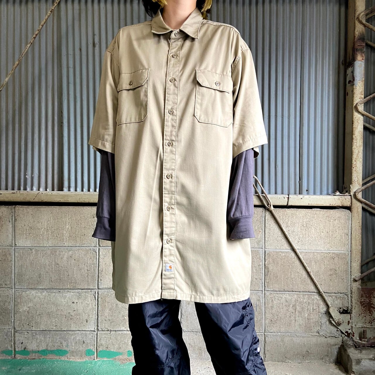 VETEMENTS Carhartt オーバーサイズワークシャツ