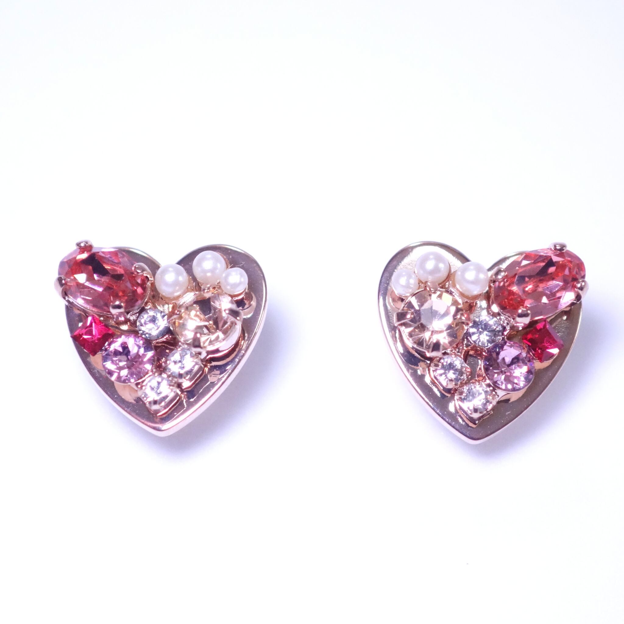 フロントバック パール クリスタルガラス ゆれるピアス | Etoile Soleil