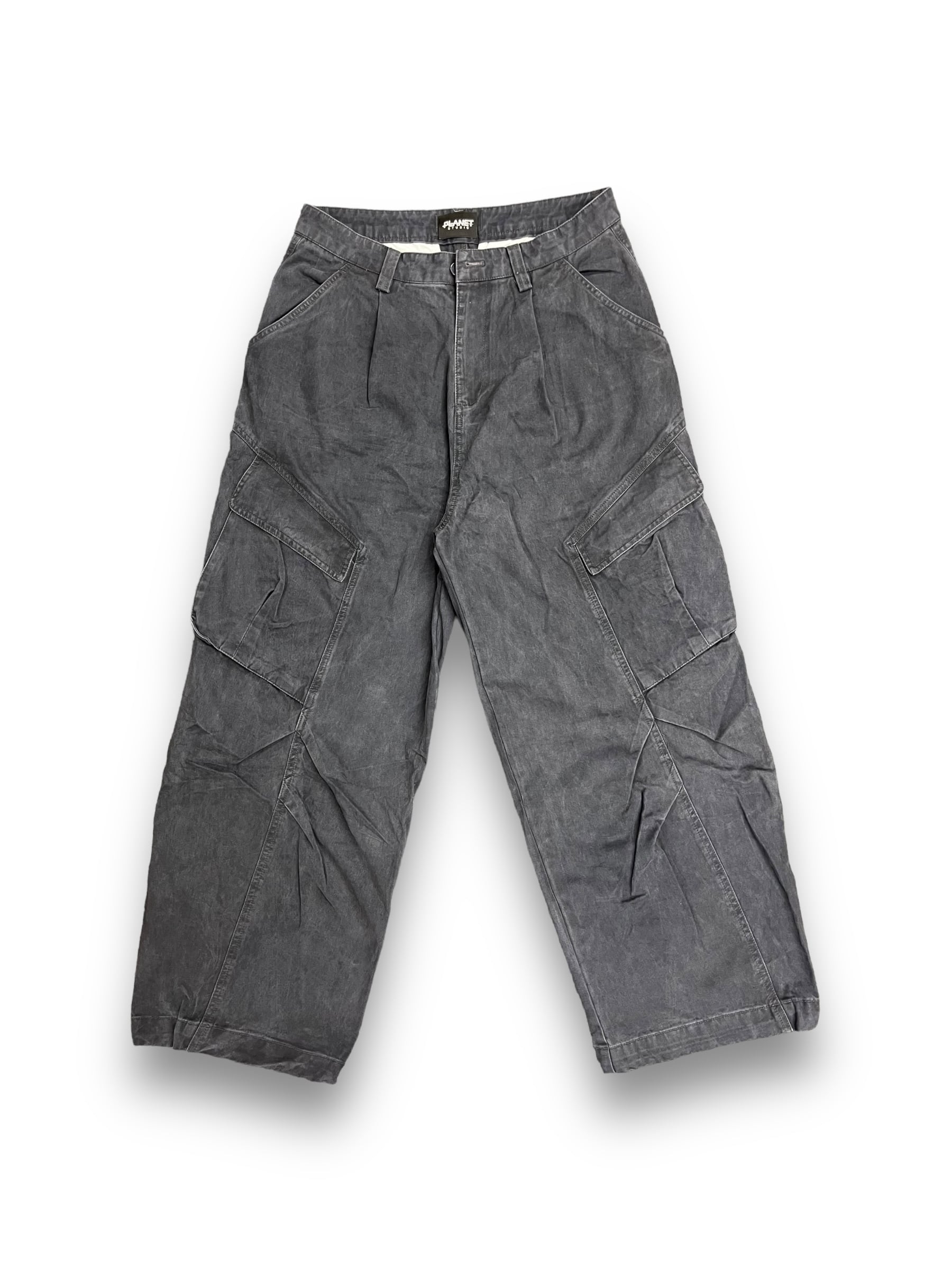 【PLANET STUDIO】wide cargo denim pants
