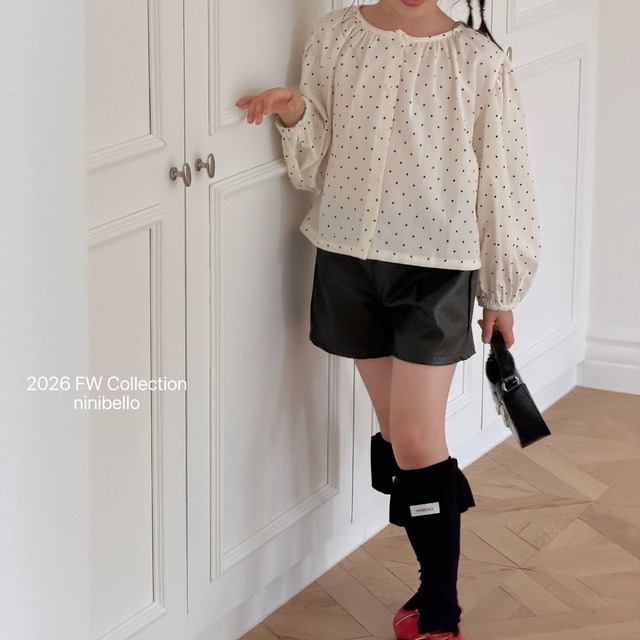 【予約/送料無料】ninibello /Hazel Puff Blouse
