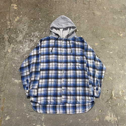 90s〜 I.O.U. flannel shirt hoodie【仙台店】