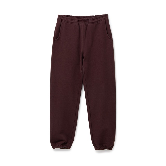 15oz Garment Dye Regular Sweat Pants  <Brown>