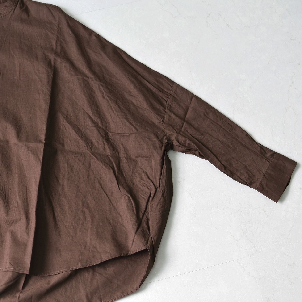 mizuiro ind [ミズイロ インド] back gather wide shirt [1-238975