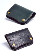 Groover Leather グルーバーレザー ショートトラッカーウォレット　GTS-100 short tracker wallet mini ブラスボタンタイプ