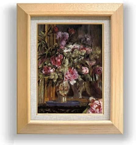 直筆仕上げ油絵【ルノワール】花瓶の花 F4 絵画 アート インテリア 