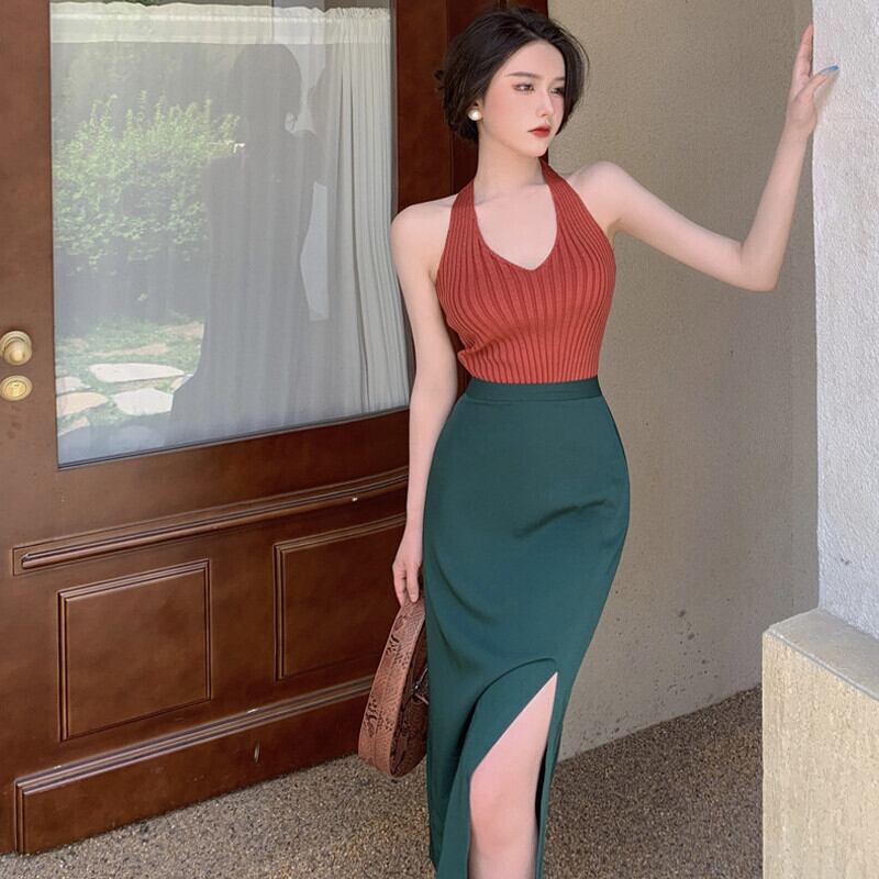 スカート ホルターサマー 夏物 ガールズファッション50408150699