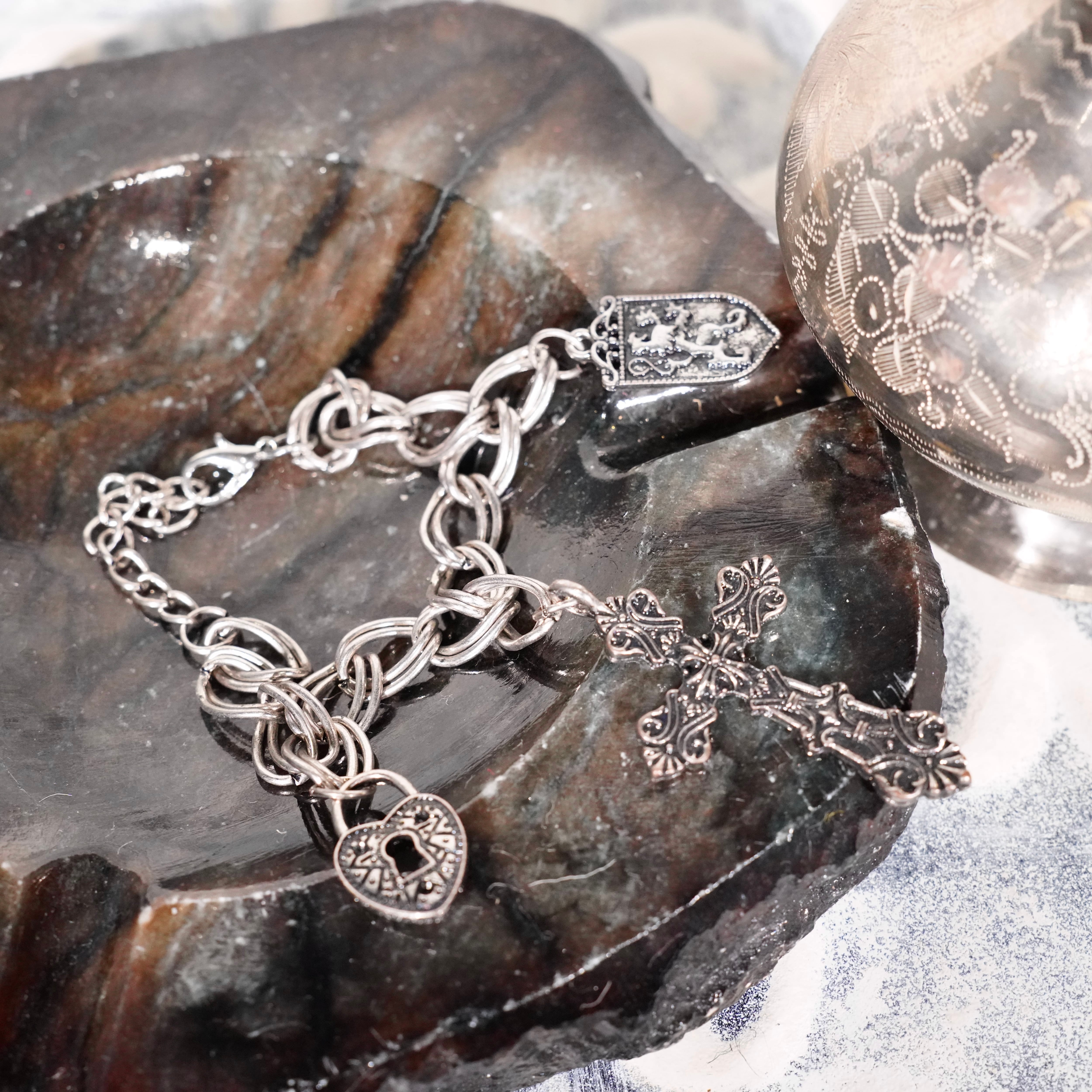 クロス チャーム USA VINTAGE CROSS CHARM DESIGN BRACELET/アメリカ古着クロスチャーム