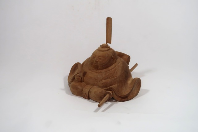 The Gentle Blessing ― An Original Pair of Wooden Hina Dolls by Nozomu Mori