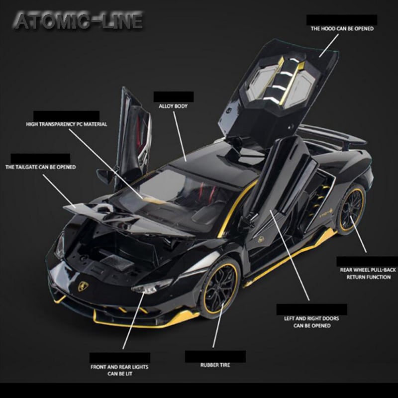 ランボルギーニ LP770 チェンテナリオ 1/24 ミニカー 全3色 ライト点灯
