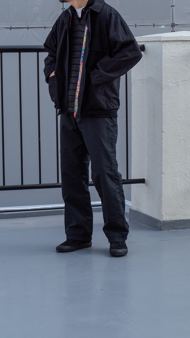 unknown vintage Black-Crazy pattern blouson