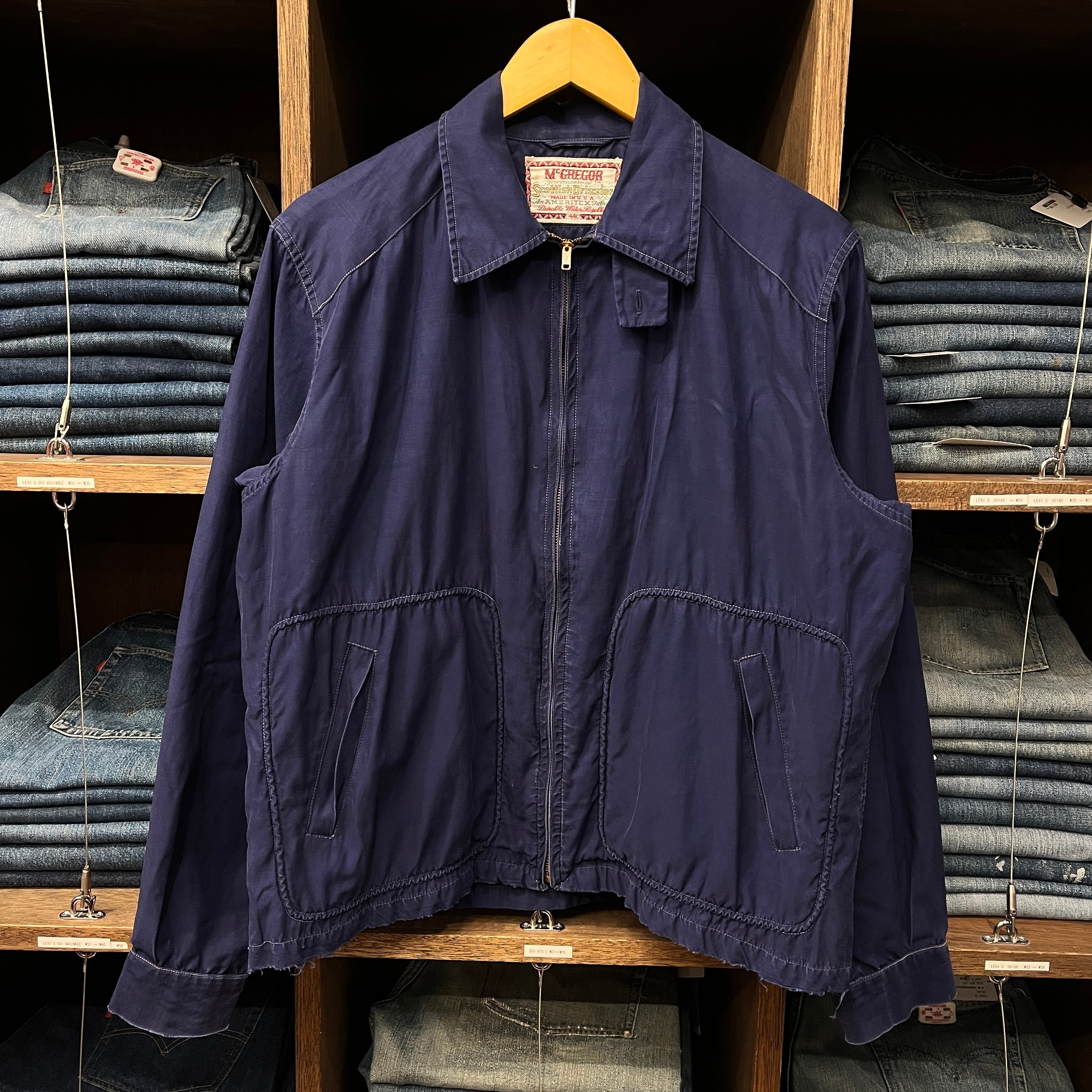 1950'S McGREGOR DRIZZLER JACKET NAVY | safarionline