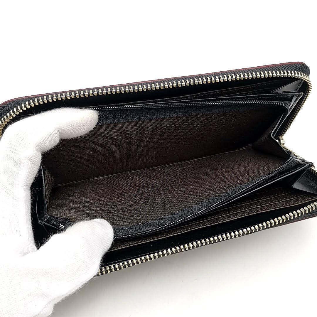 超美品 タケオキクチ 長財布 ラウンドファスナー 03-23051203