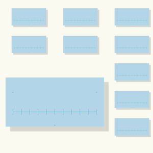 目盛りフセン"mieru"（×10）