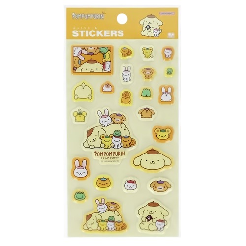 サンリオ　ぷっくりシール　ポムポムプリン　チーム