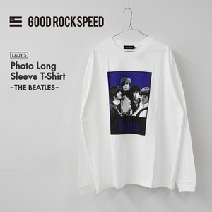 GOOD ROCK SPEED [グッドロックスピード] Photo Long Sleeve T-Shirt-THE BEATLES- [BTL203W] フォトロングスリーブTシャツ-ビートルズ -・ 綿TEE・長袖・ロングスリーブ・プリントTEE・クルーネック・LADY'S [2026AW]