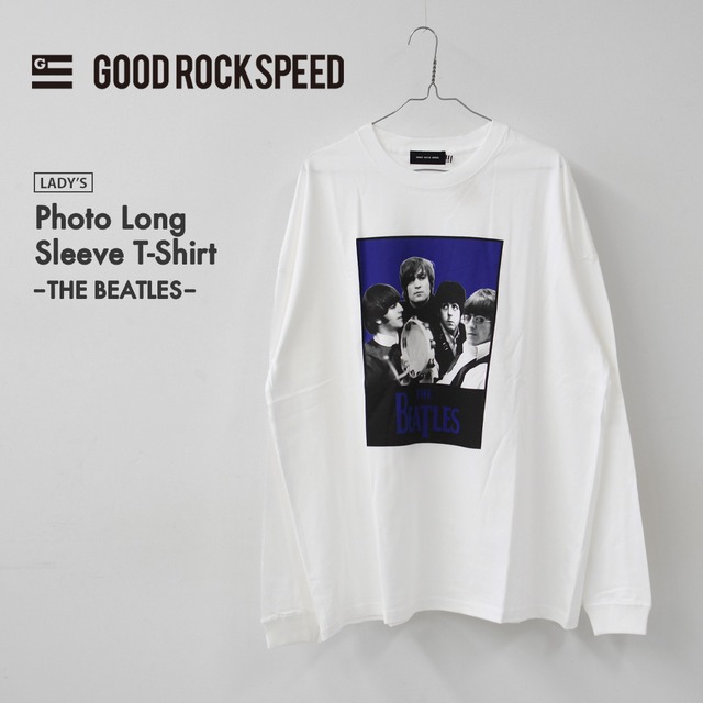GOOD ROCK SPEED [グッドロックスピード] Photo Long Sleeve T-Shirt-THE BEATLES- [BTL203W] フォトロングスリーブTシャツ-ビートルズ -・ 綿TEE・長袖・ロングスリーブ・プリントTEE・クルーネック・LADY'S [2026AW]