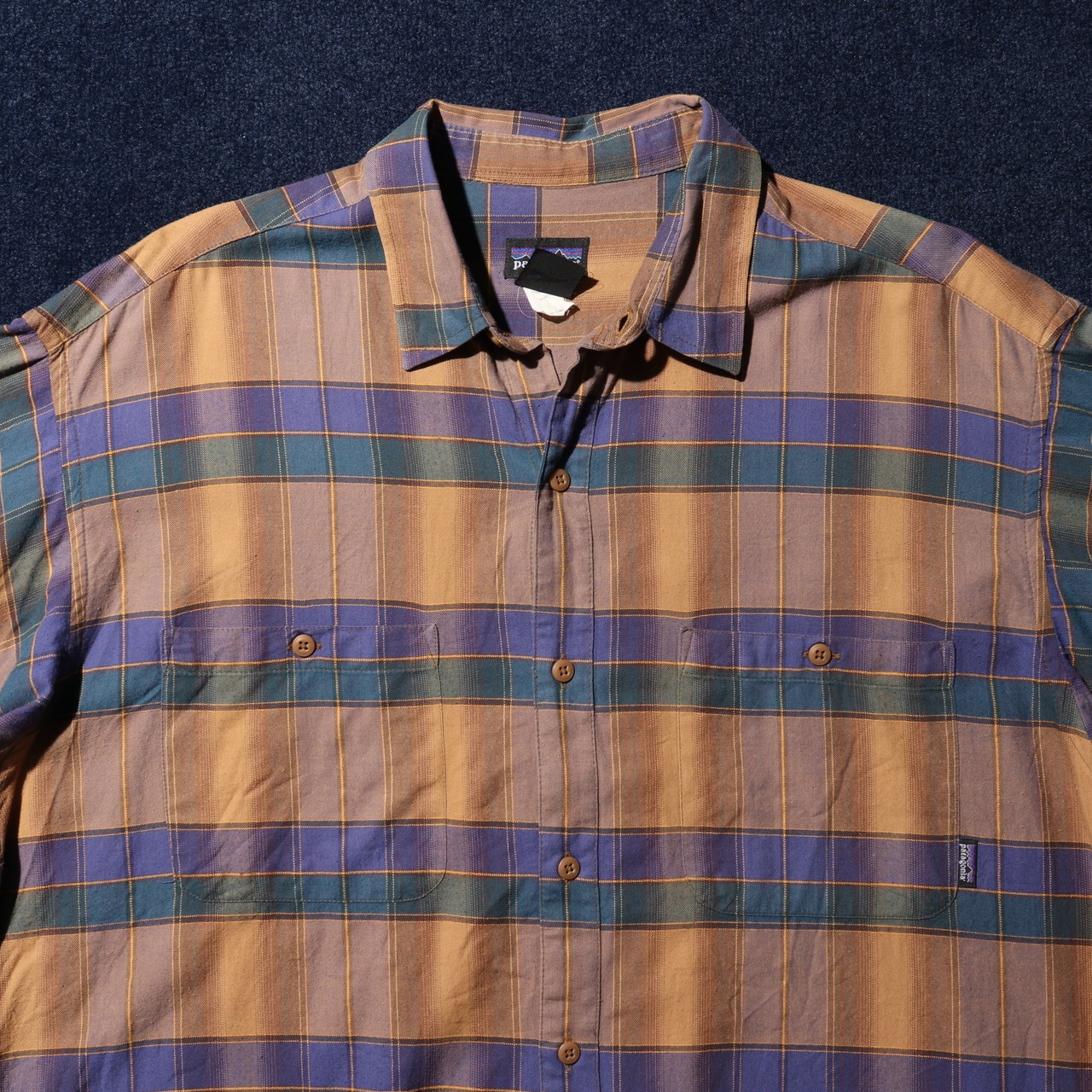 美品 L 94年 ポルトガル製 Patagonia L/S Flannel Shirt チェック  