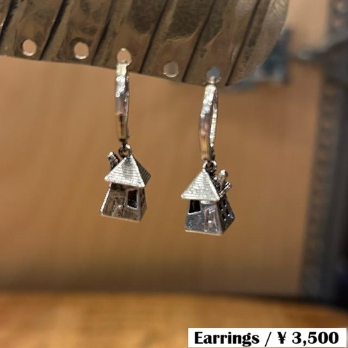 TOPANGA Jewelry Miniature House Earrings, Silver Plated, Perfect as a Gift, Jewelry, Earrings, Building