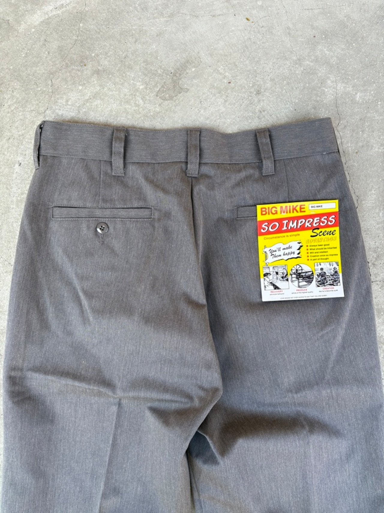 BIG MIKE / No tack chino work pants / ワークパンツ / チノパンツ / 杢GRAY / 102337200 - 2