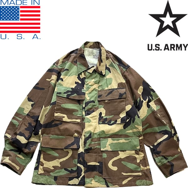 1点物◇実物アメリカ軍BDU迷彩柄ミリタリージャケット古着メンズSM