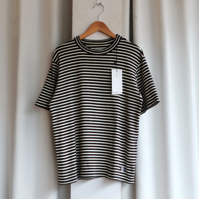 sacai 26SS STRIPE COTTON RIB T-SHIRT