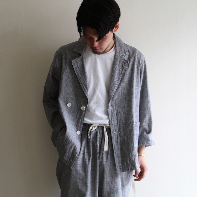 H.UNIT【 mens 】cotton linen kersey easy jacket