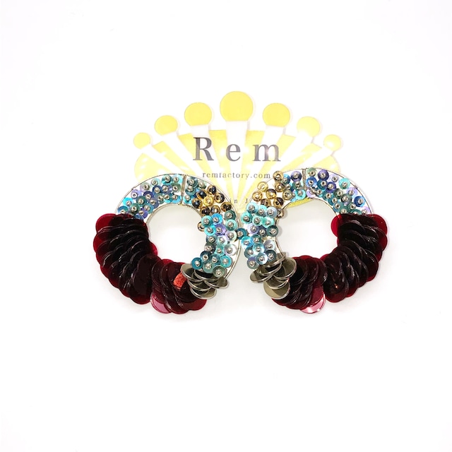 Rem ヒロインリース ピアス　シルバー