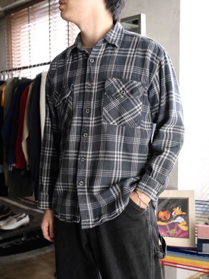 Used cotton flannel check shirt