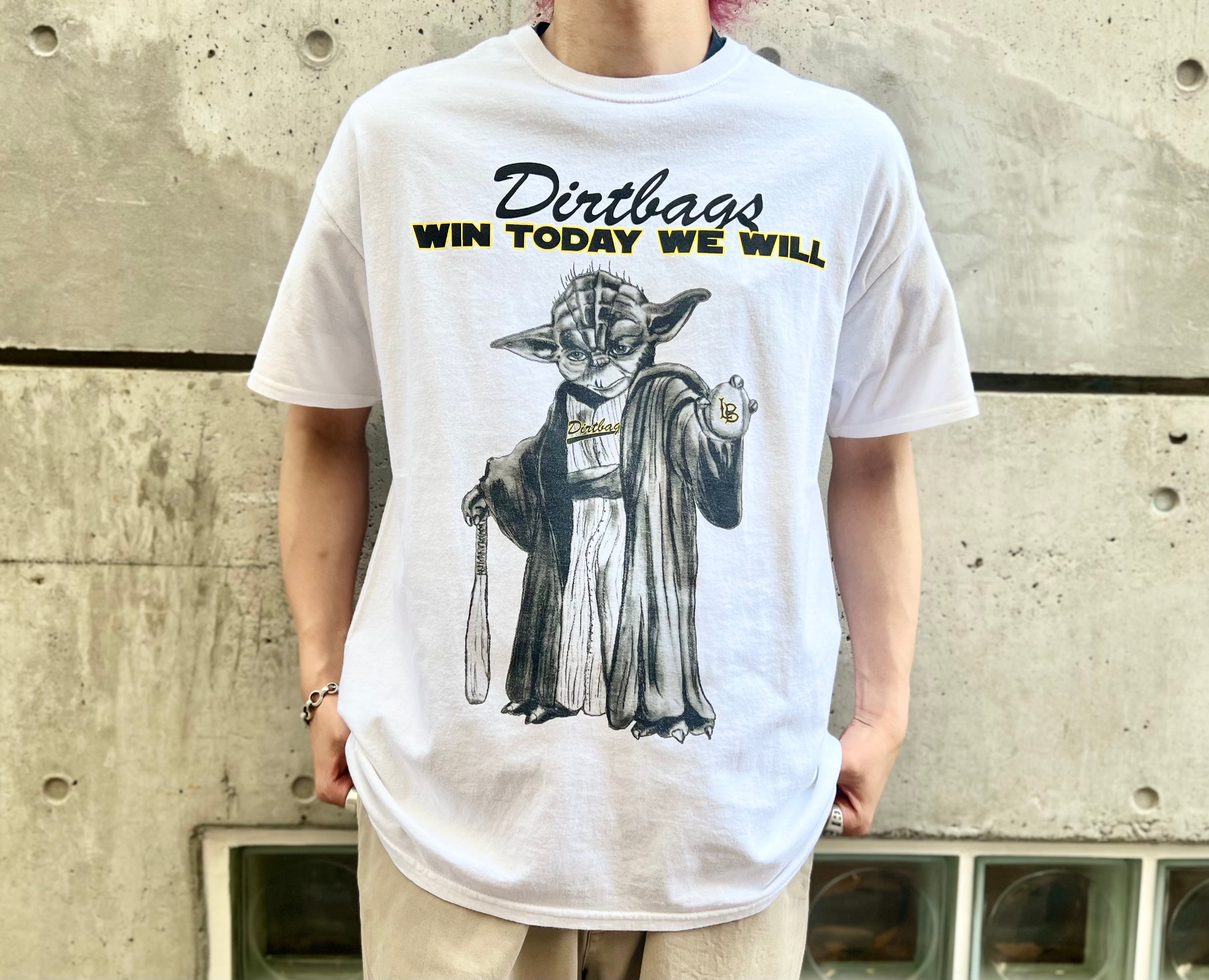 2000年代/GILDAN ギルダン/ムービーキャラクター プリント Tシャツ/STAR WARS スターウォーズ  ヨーダ/ベースボールコラボ/XLサイズ