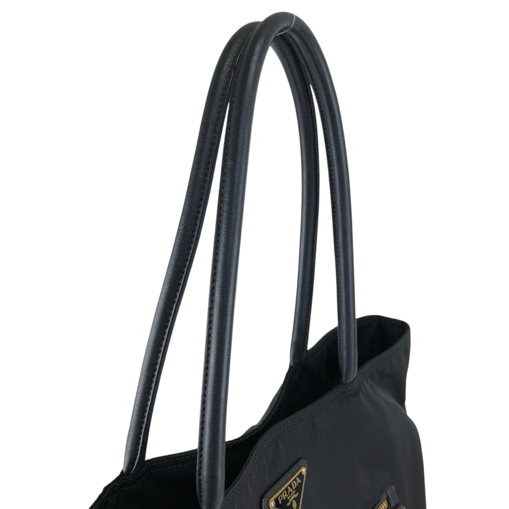 PRADA プラダ トートバッグ ブラック トライアングルロゴ ナイロン