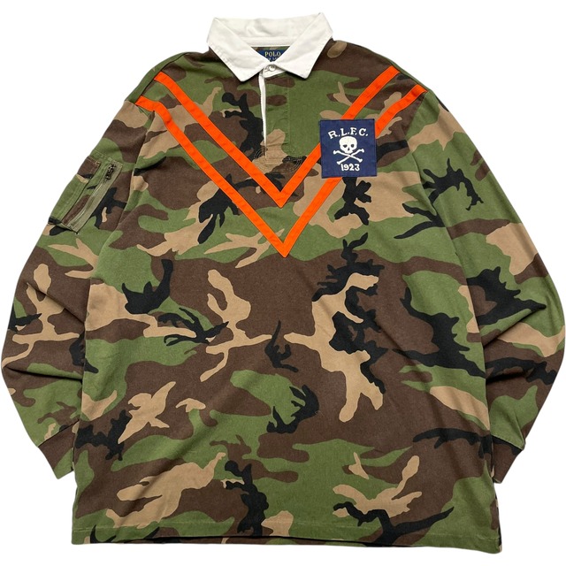 《XL》 Ralph Lauren ラルフローレン ラガーシャツ 迷彩 no.5168