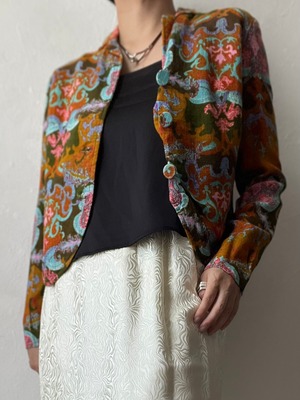 【unisex】70~80's USA vintage art design jacket vintage