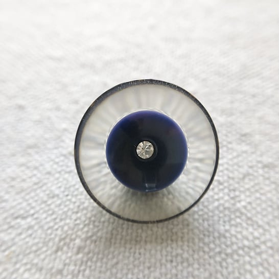 1粒ラインストーン×クリアネイビー 20㎜