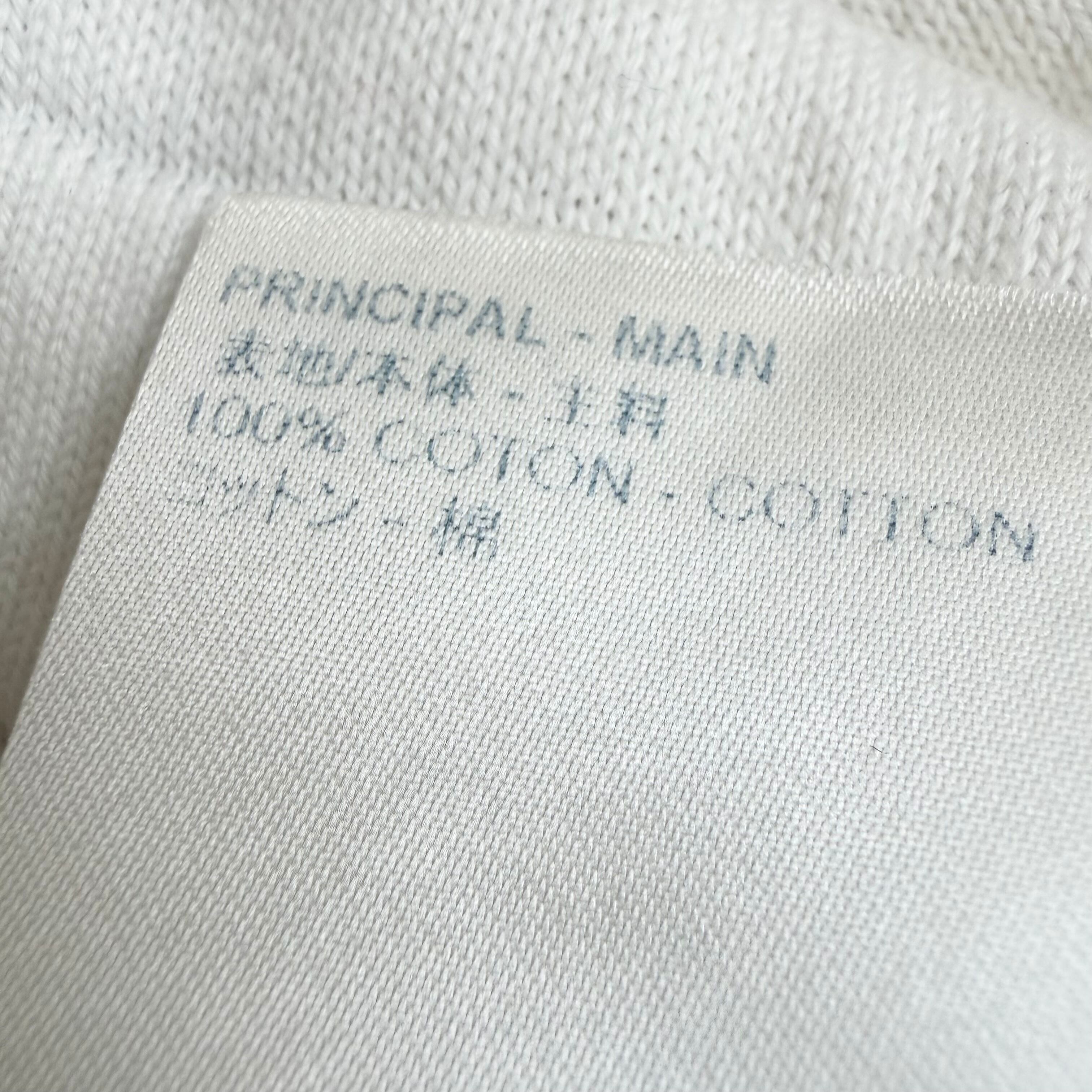 LOUIS VUITTON エレクトリック インターシャ ニット Tシャツ ホワイト