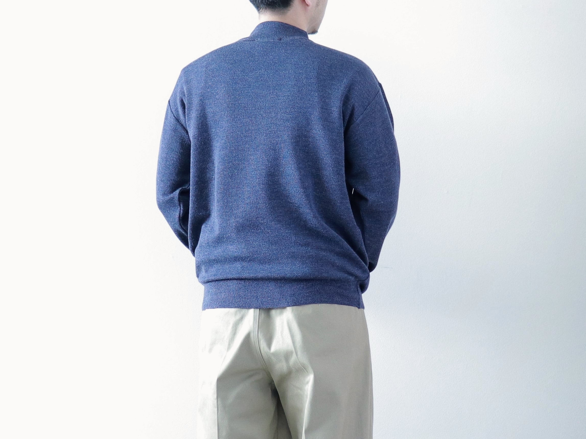 LiSS / washable mockneck knit - 杢navy リス / ウォッシャブル