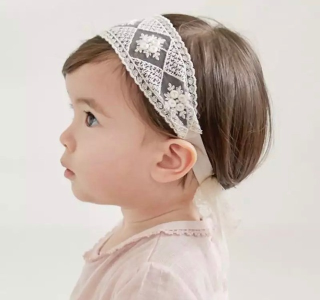 即納lace hair band