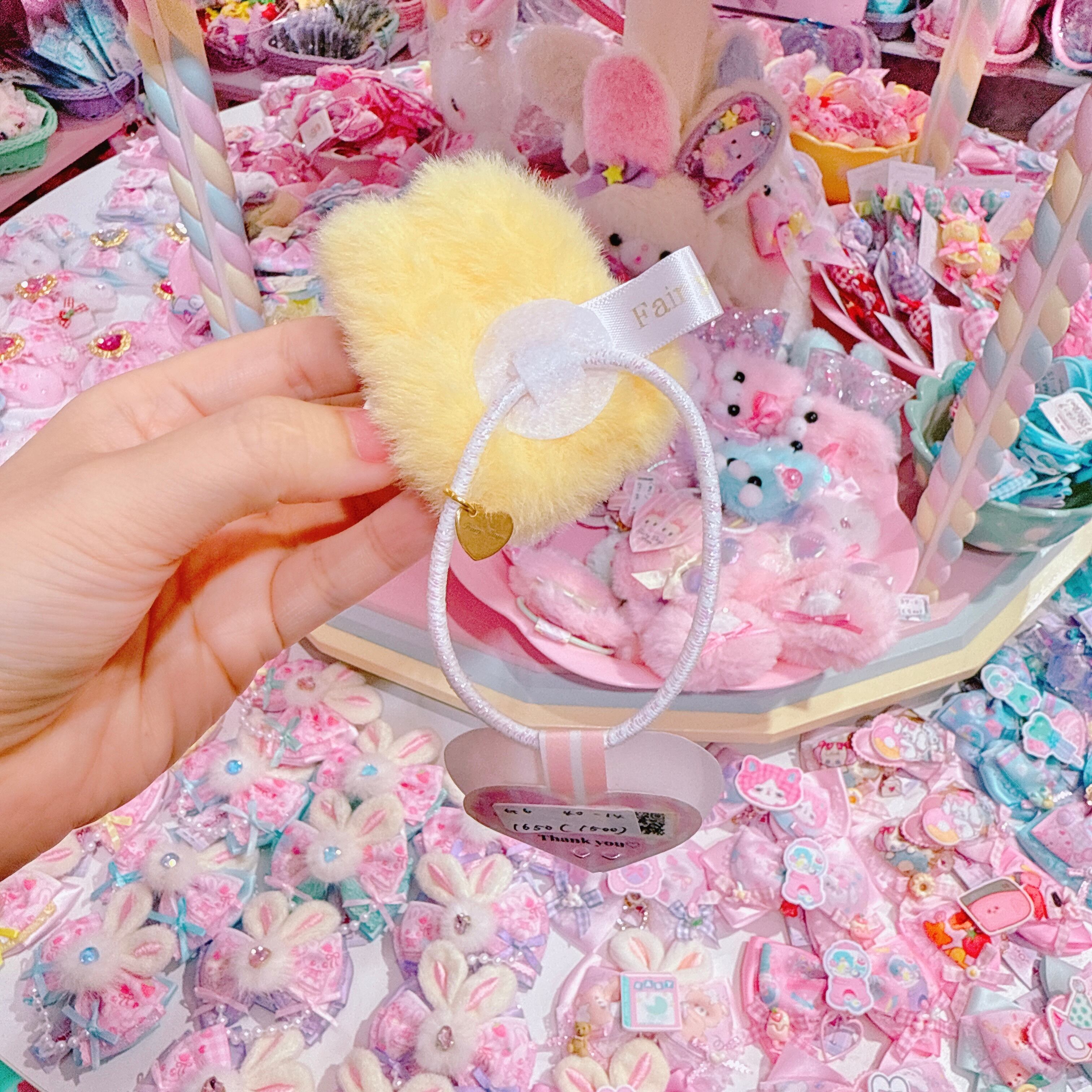 【G6】40-14モグモグちゃんクリームfaceヘアゴム