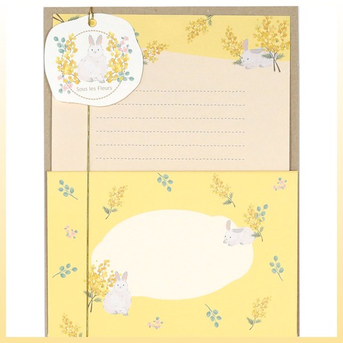 スーレフルール　レターセット　うさぎ