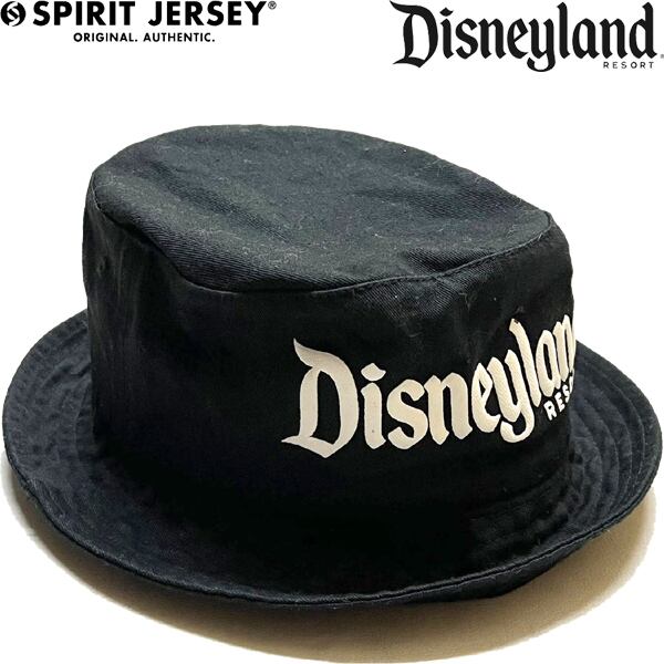1点物◇ディズニーランドRESORT黒バケットハット帽子US古着メンズ