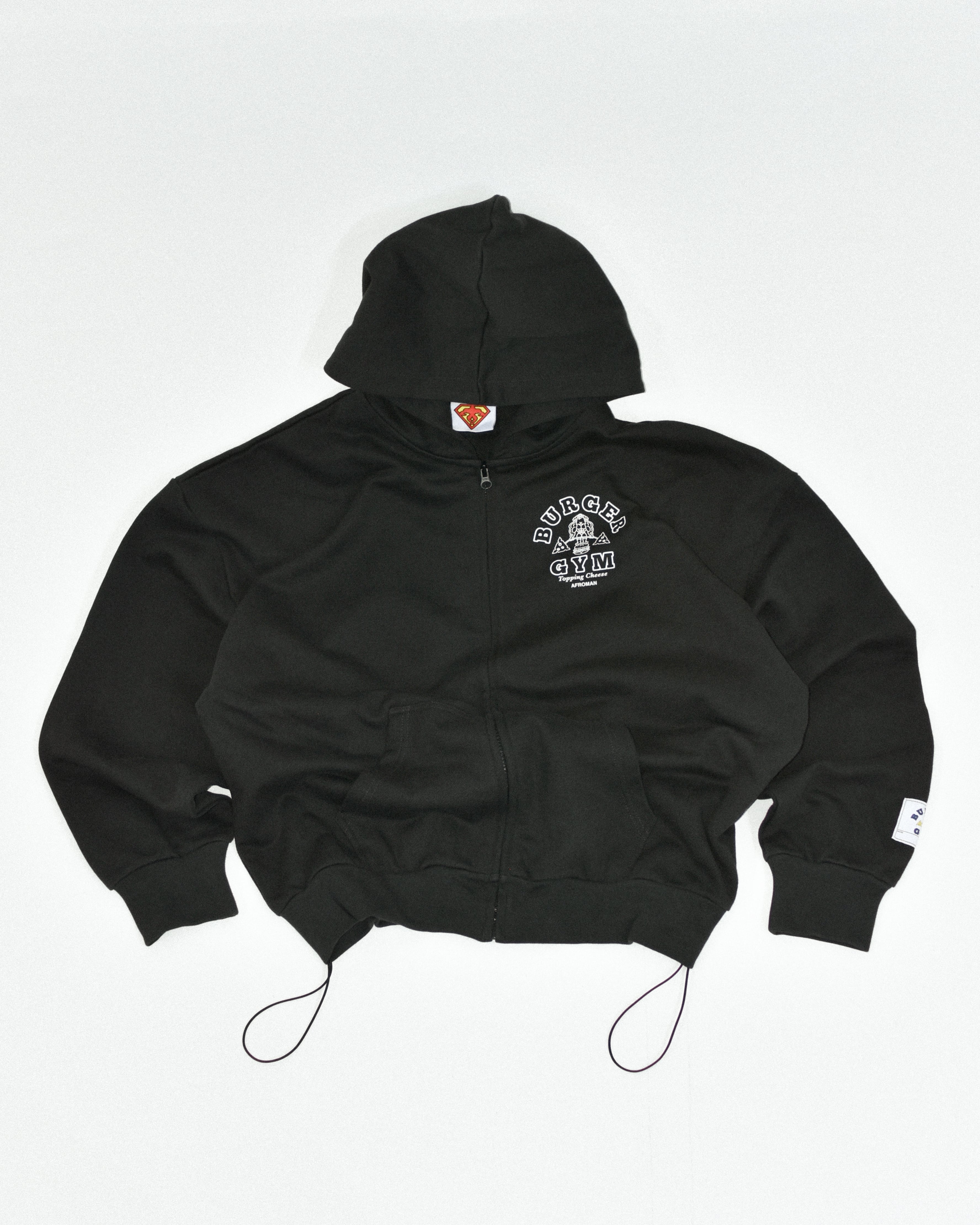 バーガージムジップパーカー ブラック | JACKPOT MARKET