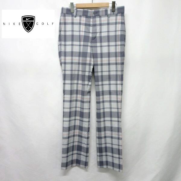 Nike ゴルフバッグ チェック柄 グレー 赤 2024年 ゴルフ キャディ