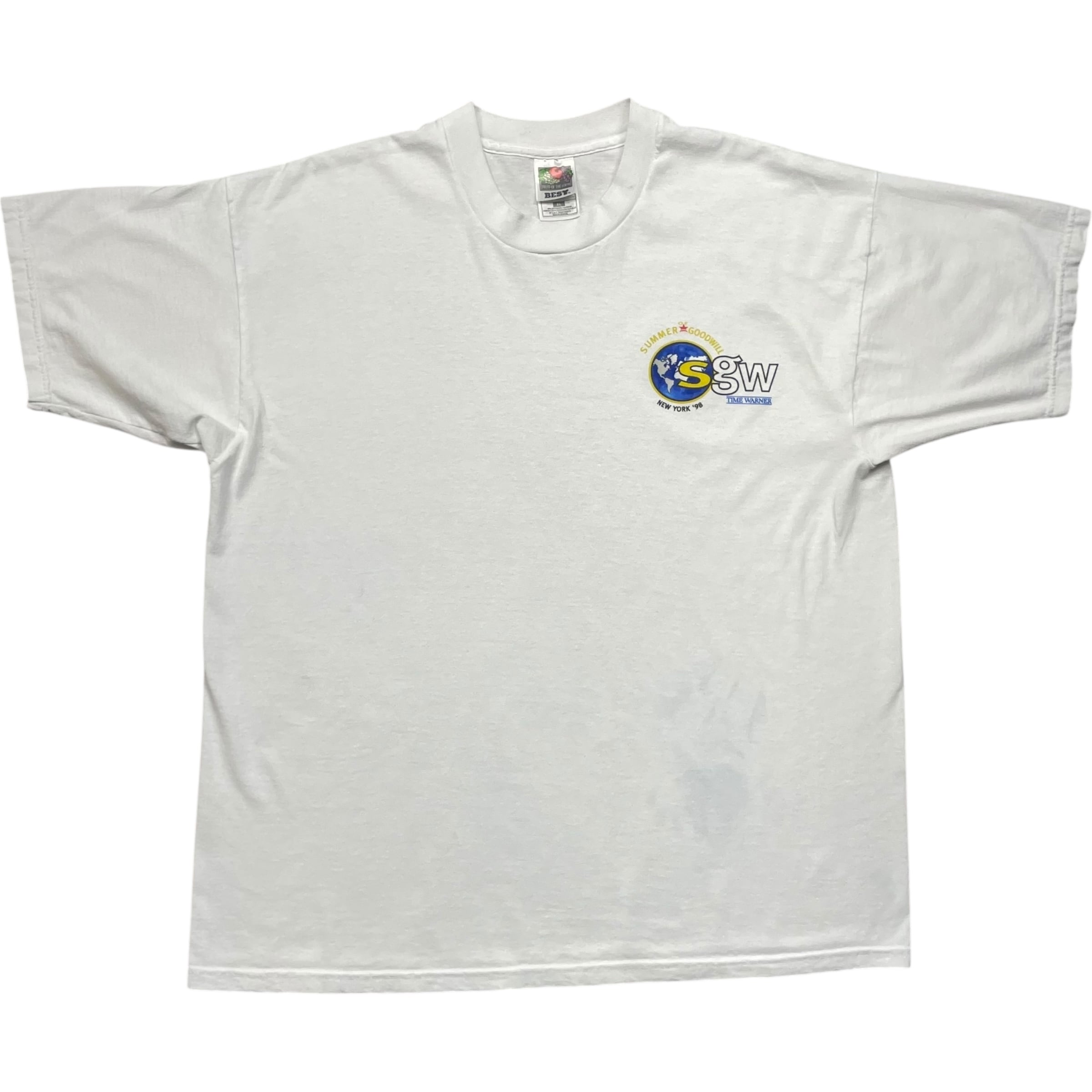 《XL》 FRUIT OF THE ROOM フルーツオブザルーム Tシャツ イベントロゴ ワンポイント ホワイト no.8597