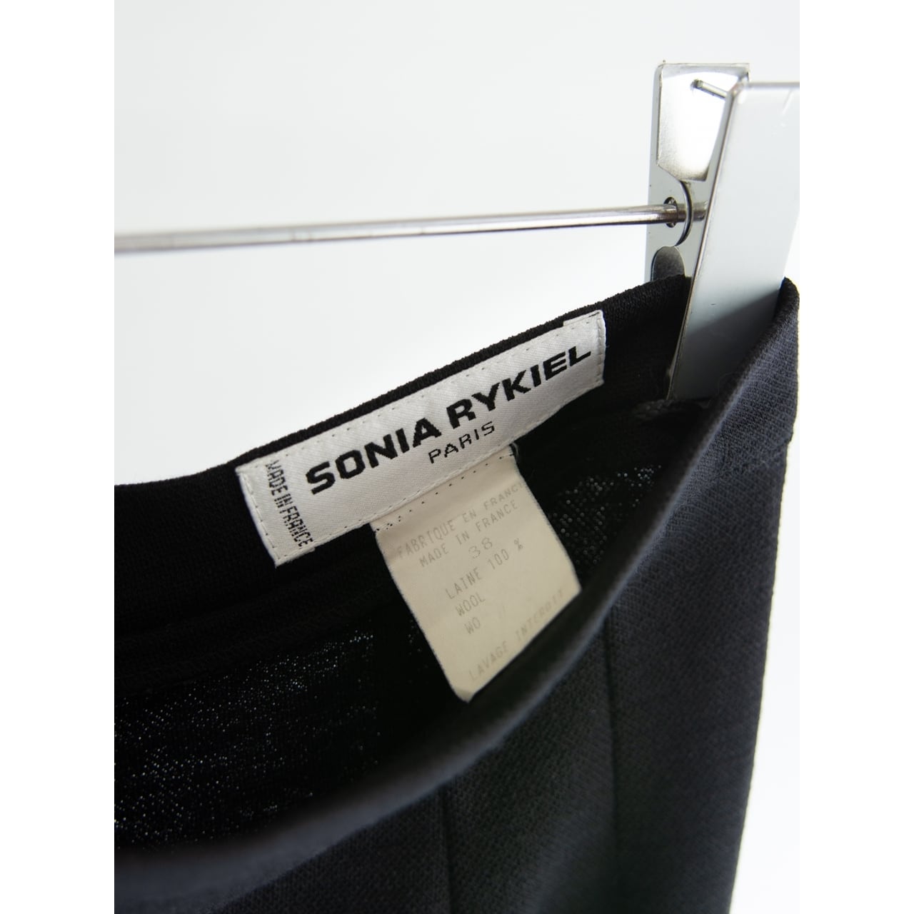 【SONIA RYKIEL】Made in France 100% Wool Jersey Skirt（ソニアリキエル フランス製ウールジャージスカート）