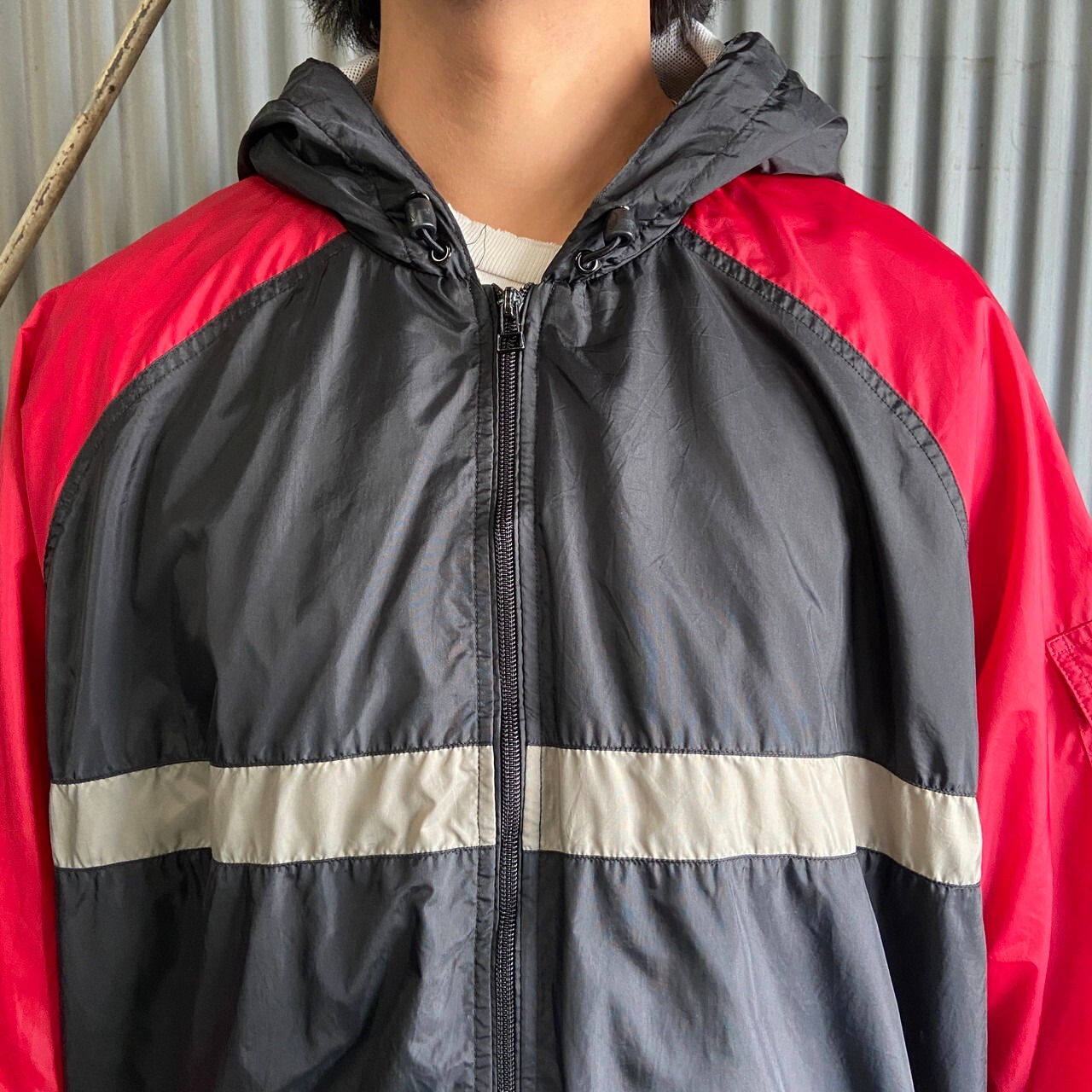 ビッグサイズ 00年代 NIKE ナイキ ナイロンジャケット メンズ2XL 古着 